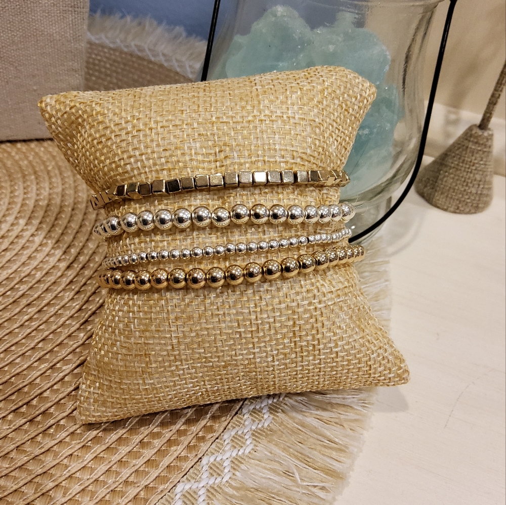 Gold and Silver Bracelet Set